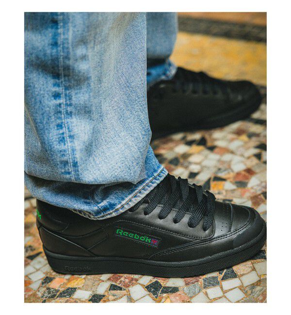 ファッションメンズなら|【ビームス　メン/BEAMS MEN】 Reebok × BEAMS / 別注 CLUB C BULC BLACK