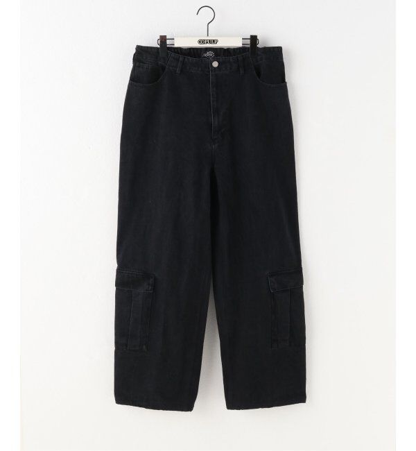 人気ファッションメンズ|【エディフィス/EDIFICE】 【AFB / エーエフビー】STUDDED DENIM CARGO PANTS