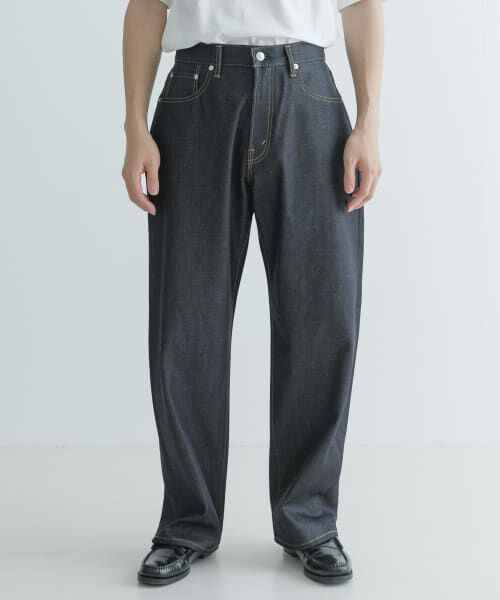 人気ファッションメンズ|【アーバンリサーチ/URBAN RESEARCH】 UR SHIOTA スーピマDENIM PANTSワイド #BOB