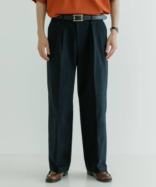 メンズファッションなら|【アーバンリサーチ/URBAN RESEARCH】 UR ストレッチピーチツイルTUCK WIDE PANTS