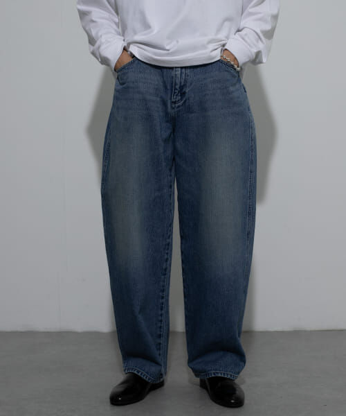 メンズファッションなら|【センスオブプレイス　バイ　アーバンリサーチ/SENSE OF PLACE by URBAN RESEARCH】 SENSE OF PLACE 『WEB限定』Wrangler DENIM BARREL PANTS